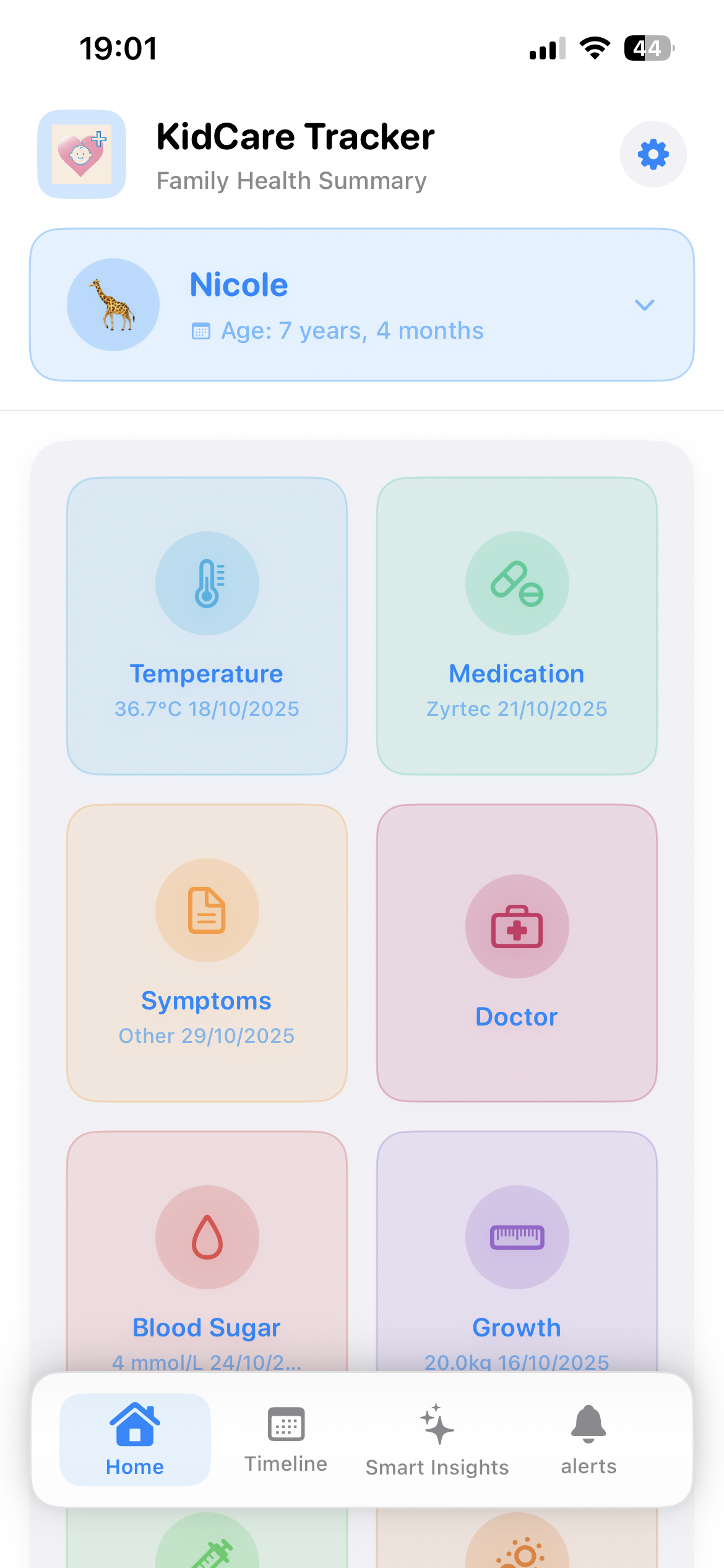 KidCareTracker screenshot 1